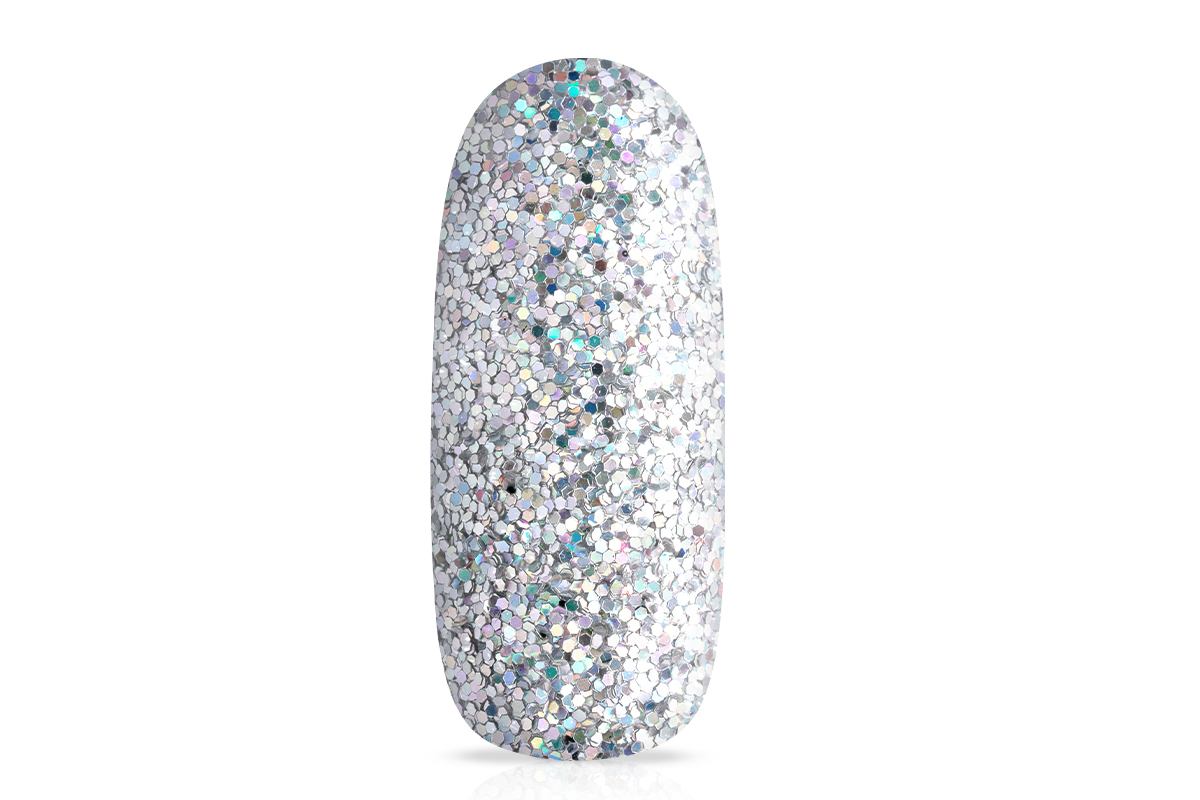 Jolifin Glitterpuder - hologramm silver