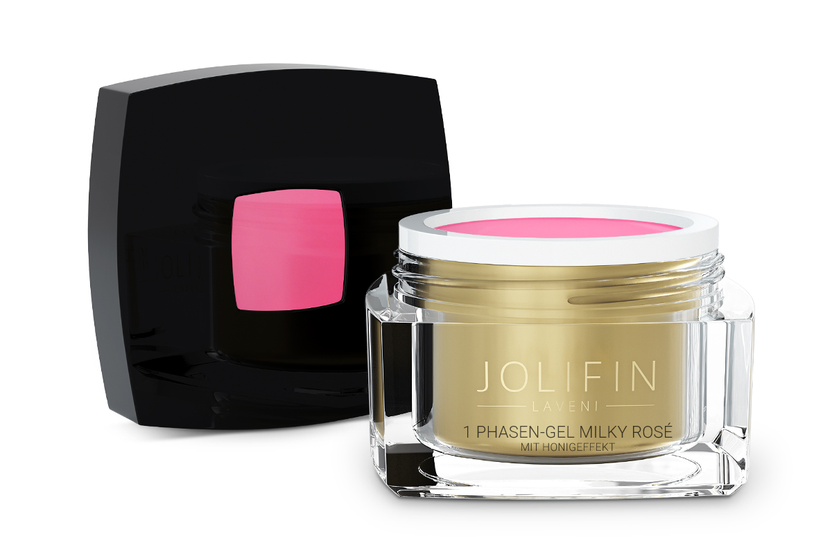 Jolifin LAVENI - 1Phasen-Gel milky-rosé mit Honigeffekt 30ml 