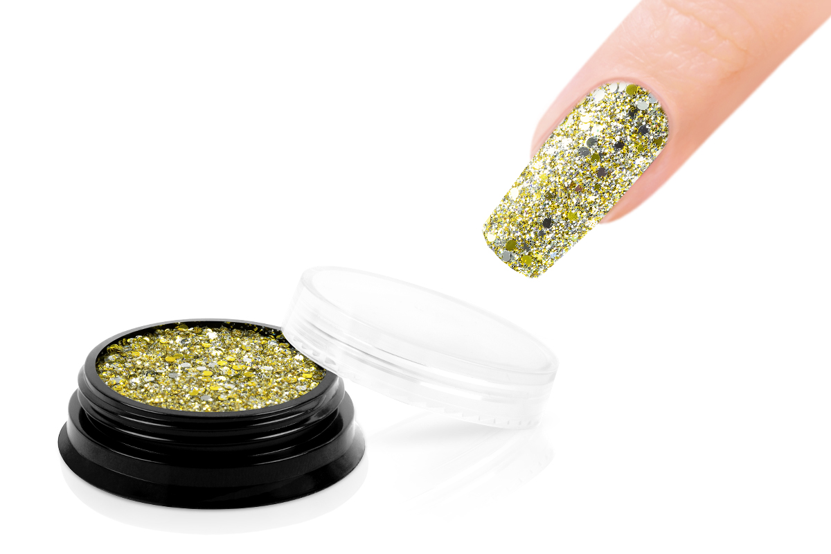 Jolifin LAVENI Sparkle Glitter - silver-gold