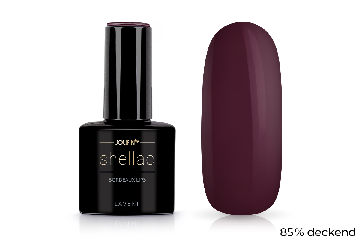 Jolifin LAVENI Shellac - bordeaux lips 10ml