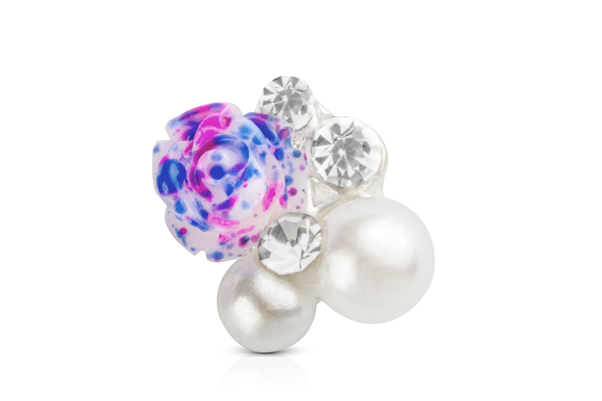 Jolifin Overlay Rhinestone with Rose pink-purple