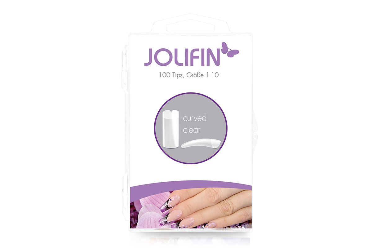 Jolifin 100er Tipbox curvy clear