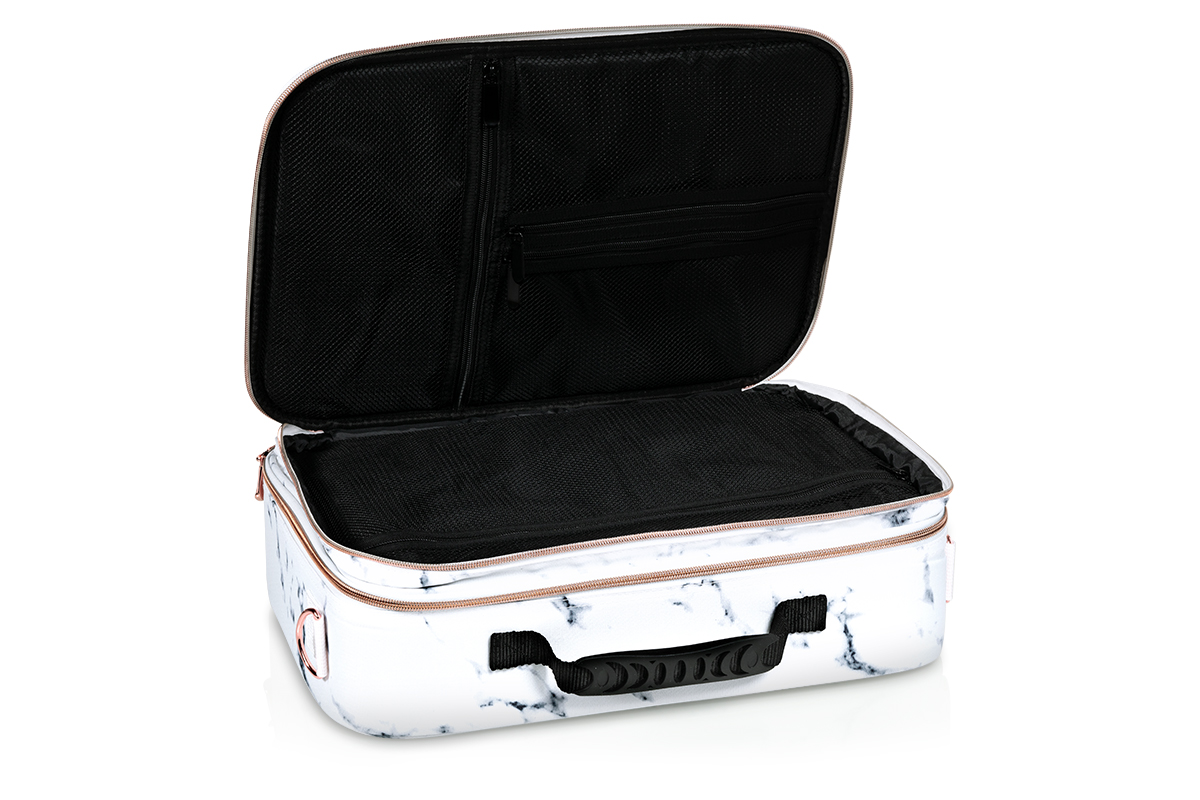 Jolifin LAVENI mobile cosmetic bag XL - marble white
