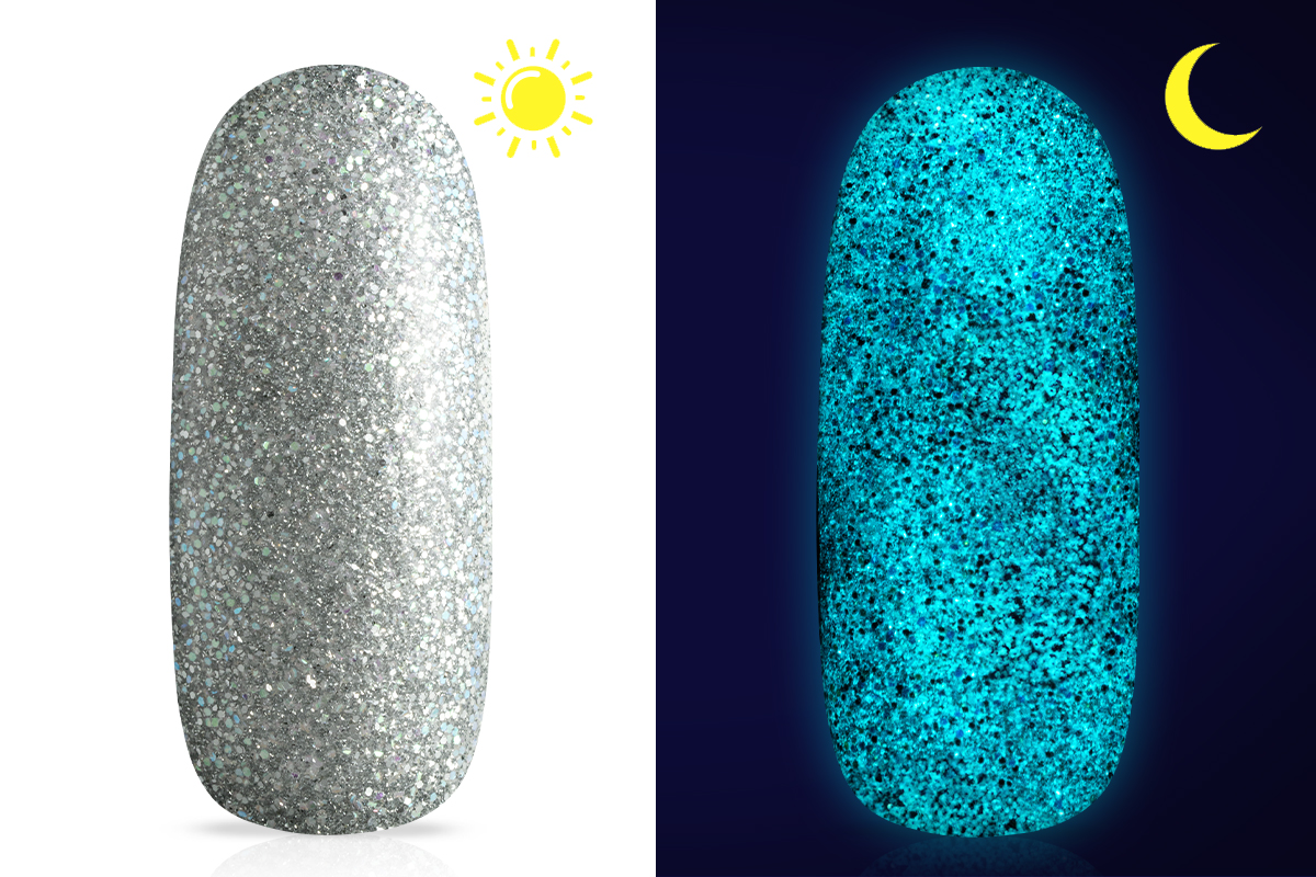Jolifin Nightshine Glitterpuder - pastell-grey