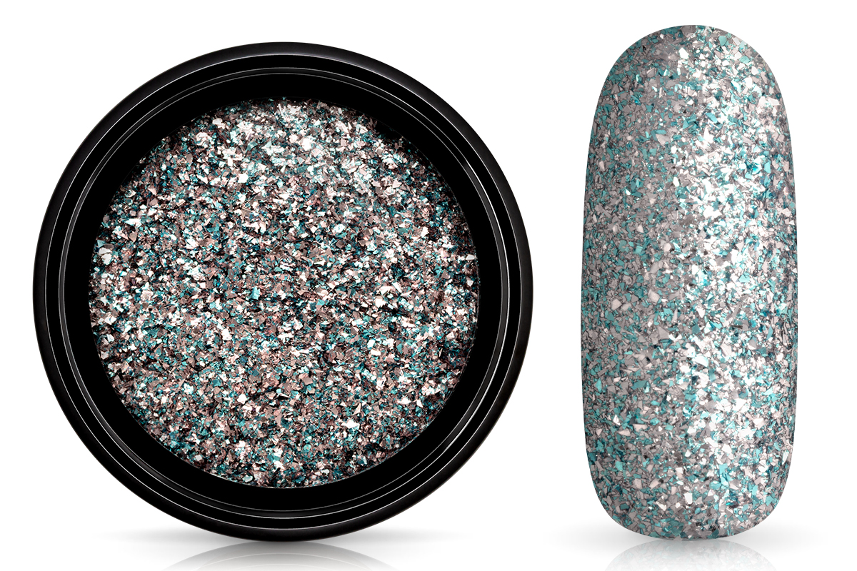 Jolifin LAVENI Elegance Dust Flakes - mint & silver