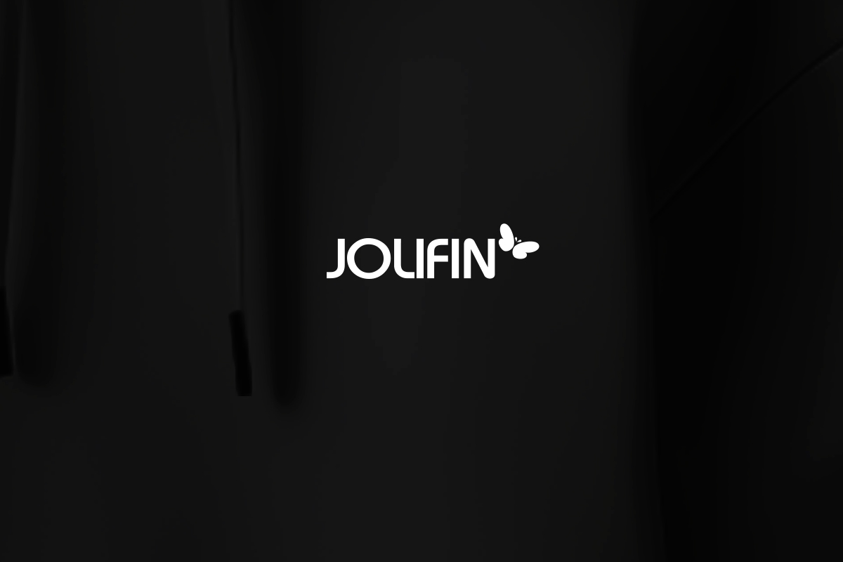 Jolifin Pullover Hoodie Schwarz - Gr. XXL