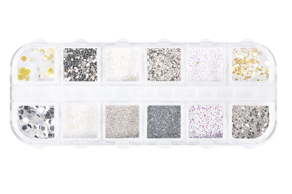 Jolifin Glitter XL Display - white elegance