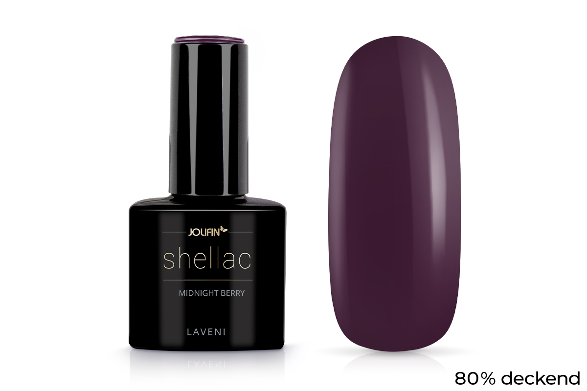 Jolifin LAVENI Shellac - midnight berry 10ml