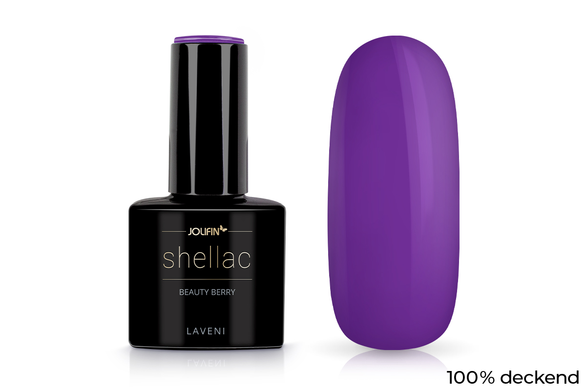Jolifin LAVENI Shellac - beauty berry 10ml