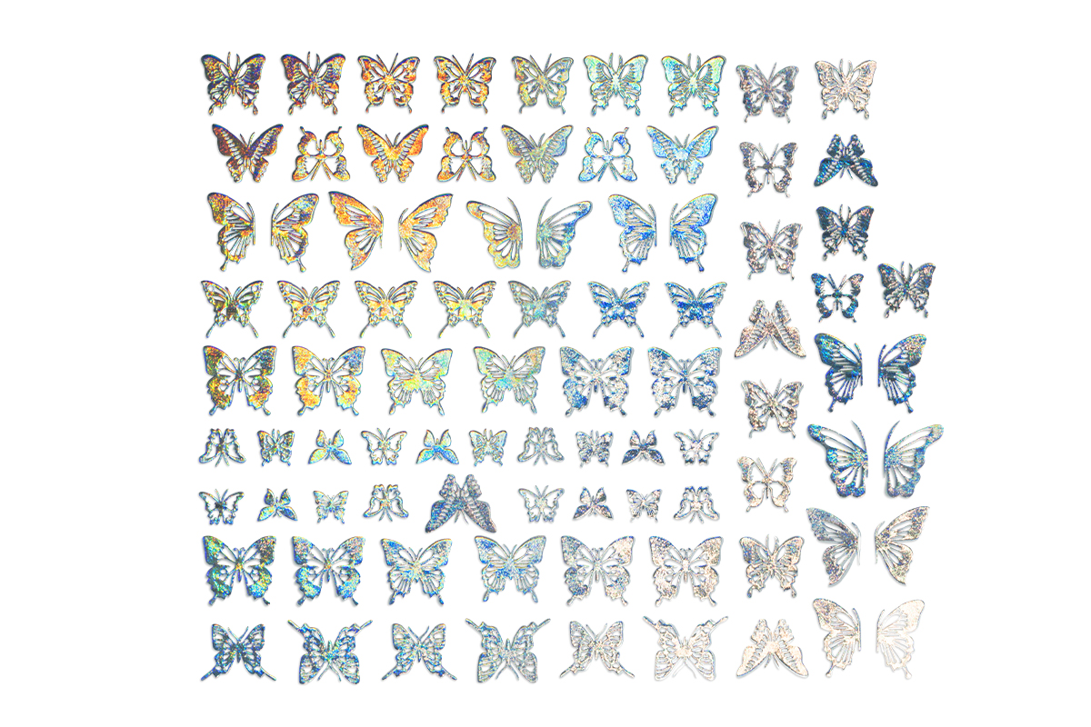 Jolifin LAVENI XL Sticker - Butterfly Hologramm Nr. 3
