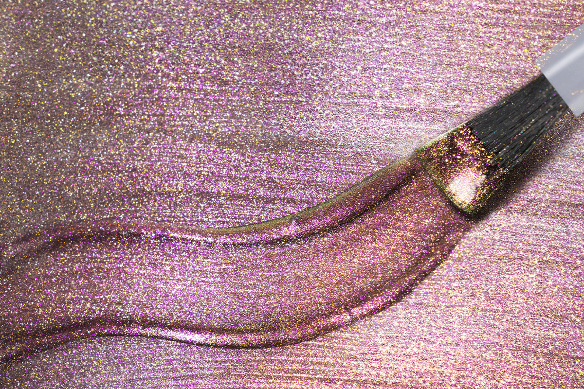 Jolifin LAVENI Shellac - Cat-Eye 9D chameleon champagne-magenta 10ml