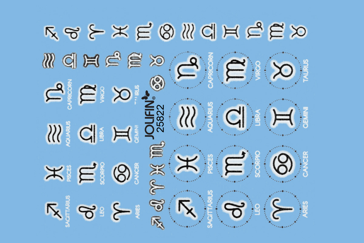 Jolifin Nailart Tattoo - Zodiac Nr. 3 