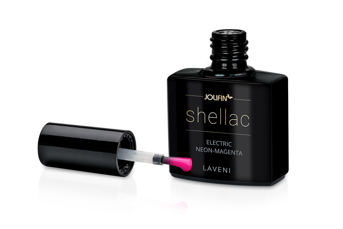 Jolifin LAVENI Shellac - electric neon-magenta 10ml