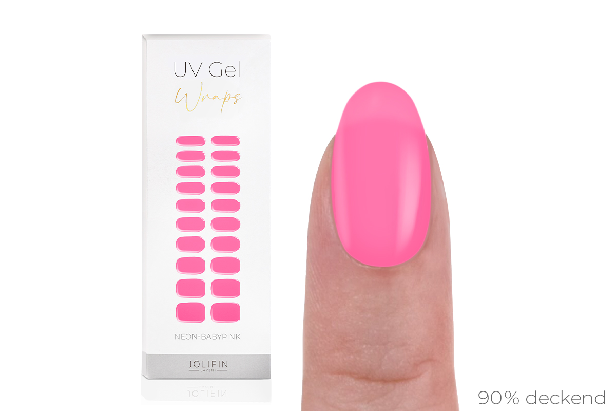 Jolifin LAVENI UV Gel-Wraps - neon-babypink