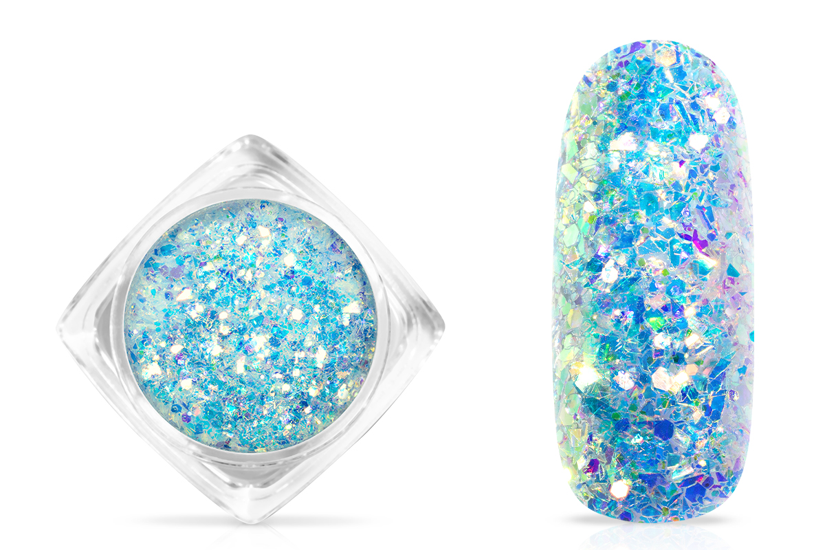 Jolifin Aurora Flakes Glittermix - aqua