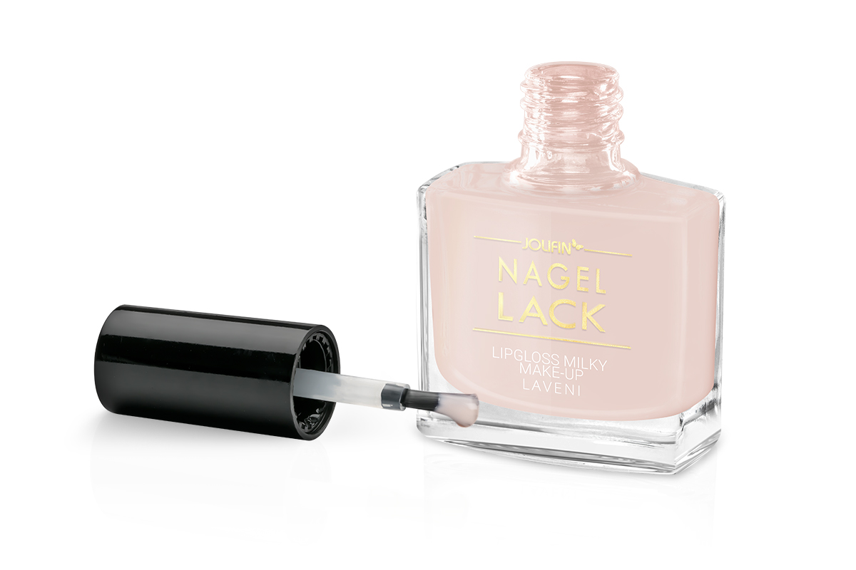 Jolifin LAVENI Nagellack - lipgloss milky make-up 9ml