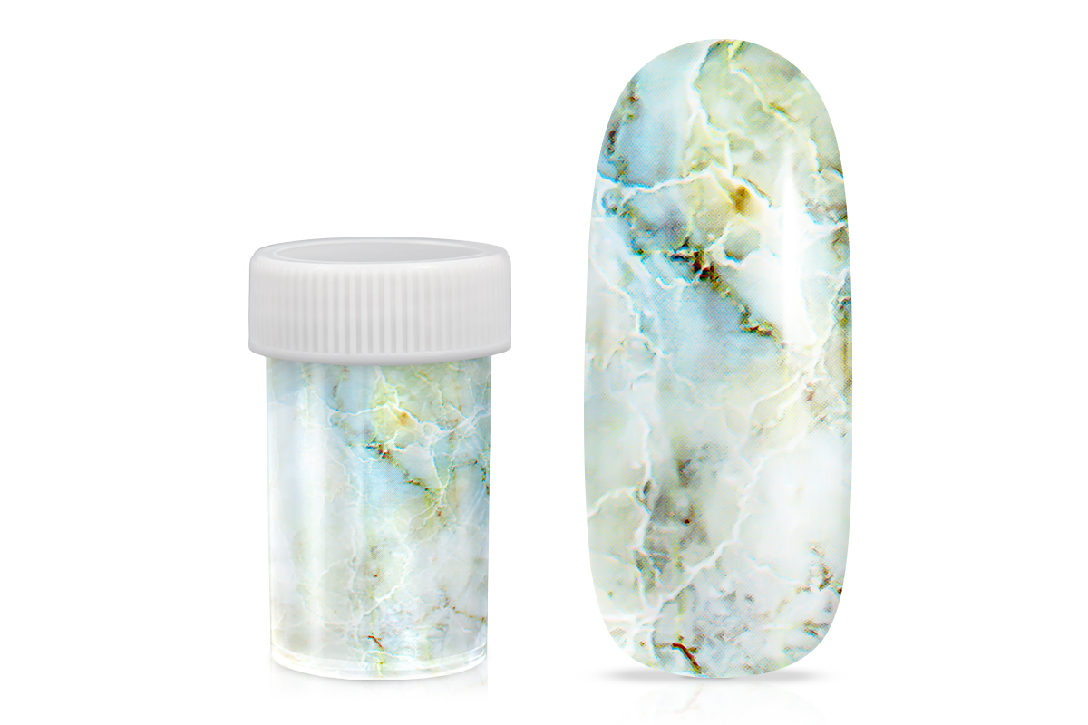 Jolifin Transfer Nagelfolie XL - Marmor mint