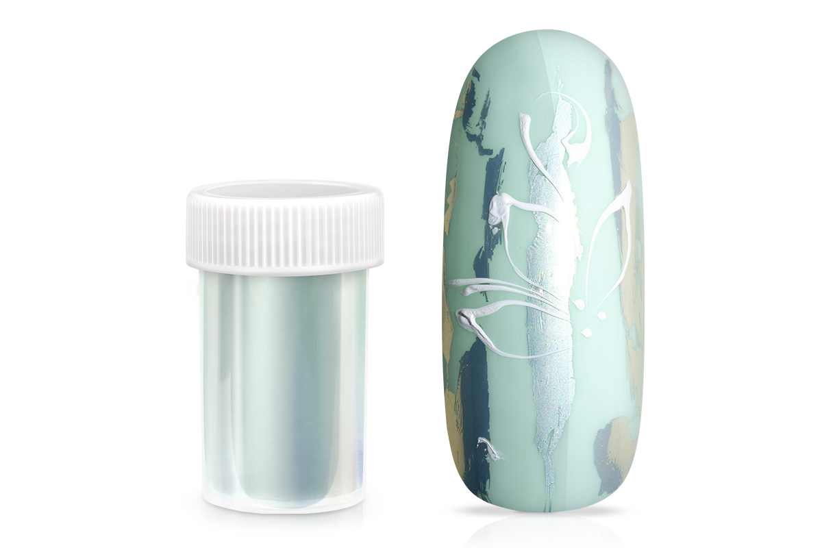 Jolifin Transfer Nagelfolie XL - Aurora Pearl silver