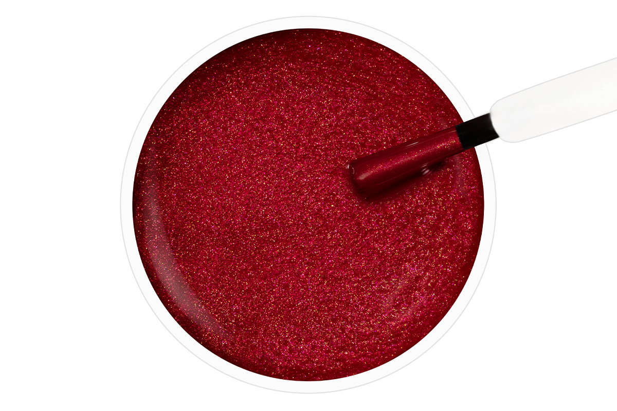 Jolifin Stamping-Lack - red glimmer 12ml
