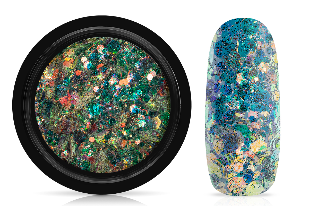 Jolifin LAVENI Mermaid Glitter - petrol forest