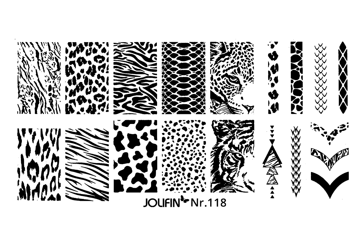 Jolifin Stamping-Schablone Nr. 118