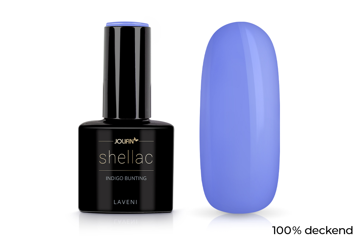 Jolifin LAVENI Shellac - indigo bunting 10ml