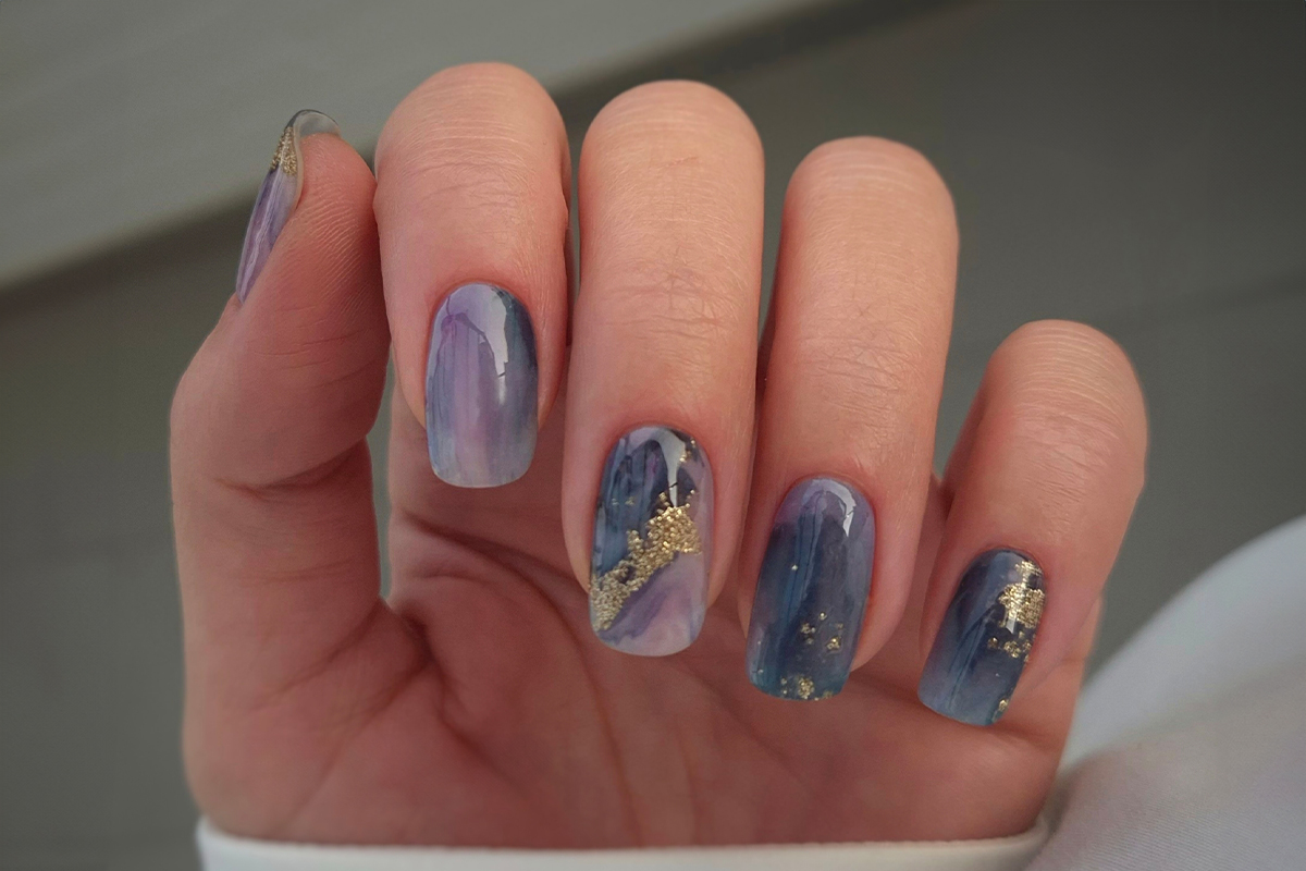 Jolifin LAVENI UV Gel-Wraps - marble