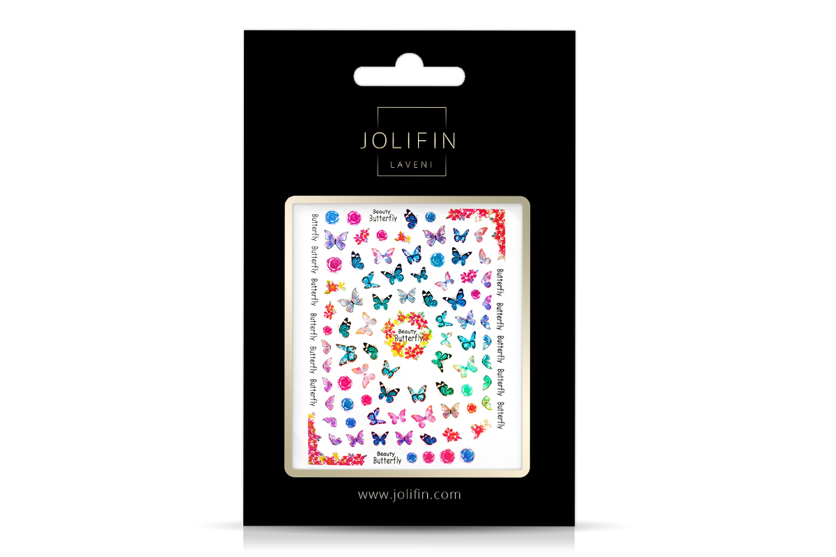 Jolifin LAVENI XL Sticker - Butterfly Hologramm Nr. 5