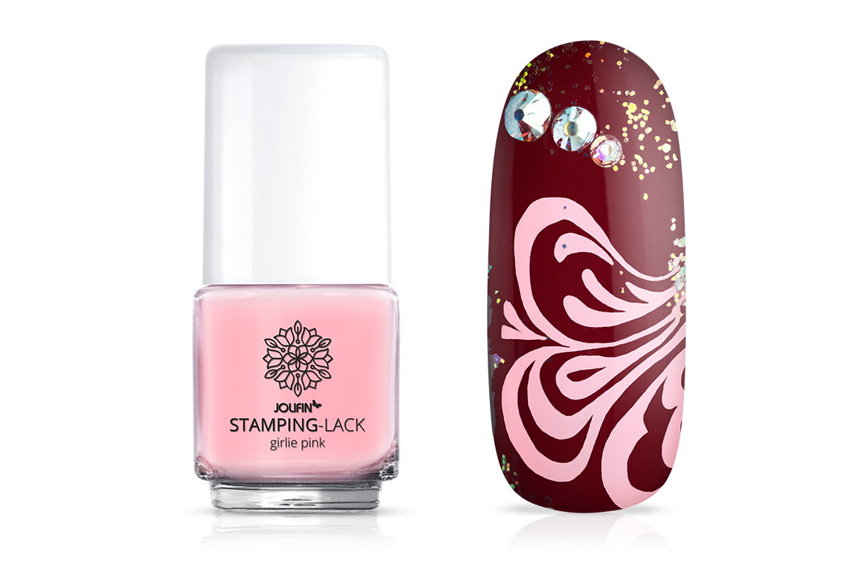 Jolifin Stamping-Lack - girlie pink 12ml