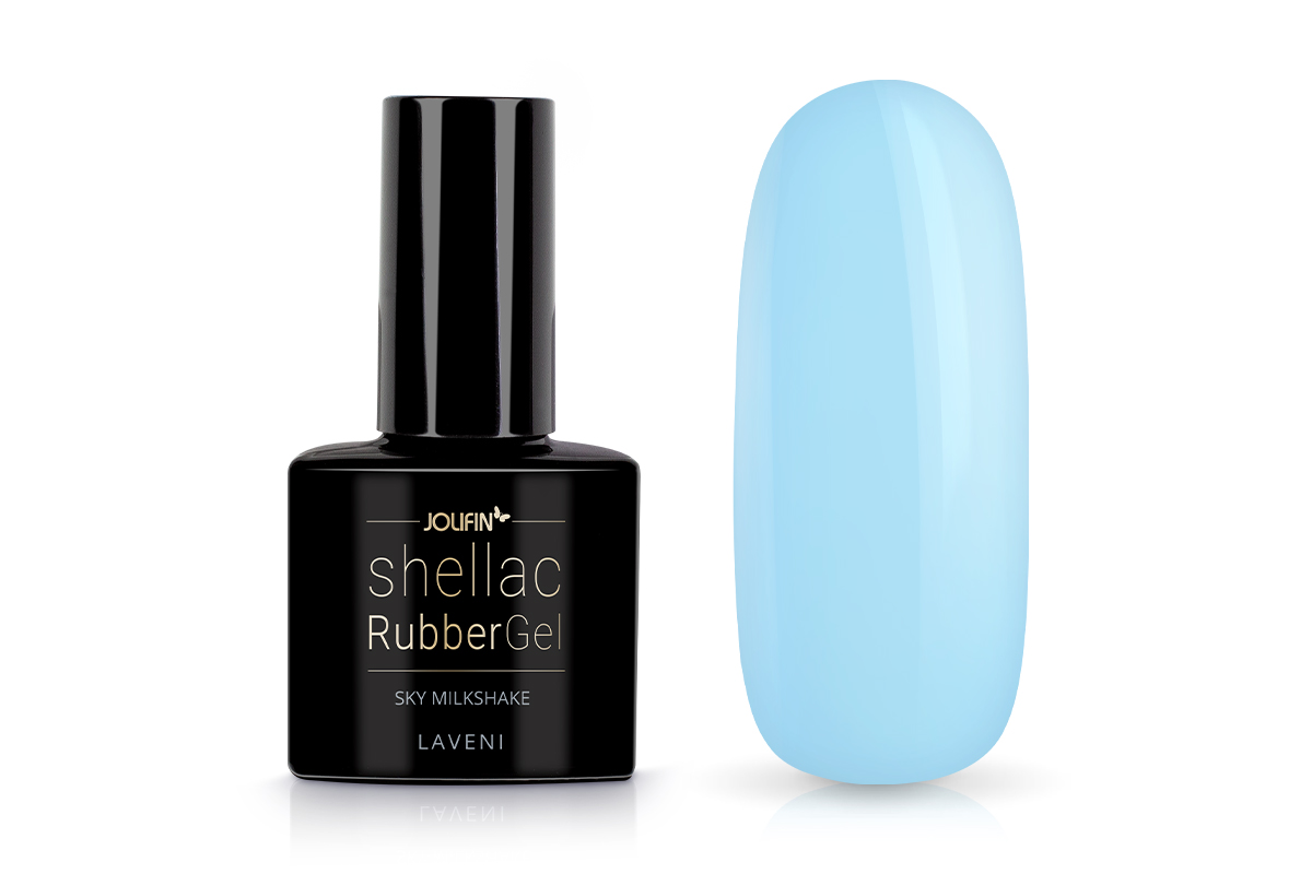 Jolifin LAVENI Shellac - RubberGel sky milkshake 10ml