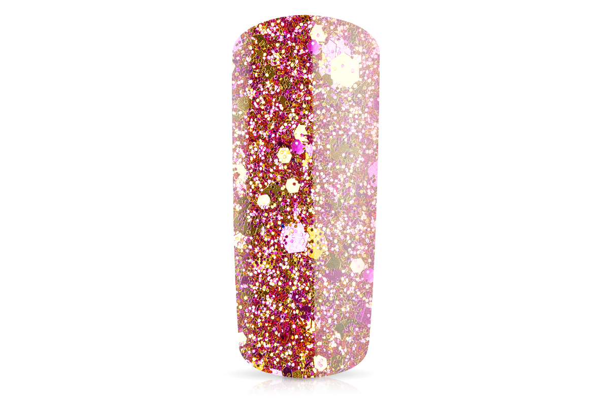 Jolifin Hexagon Glittermix pink-gold