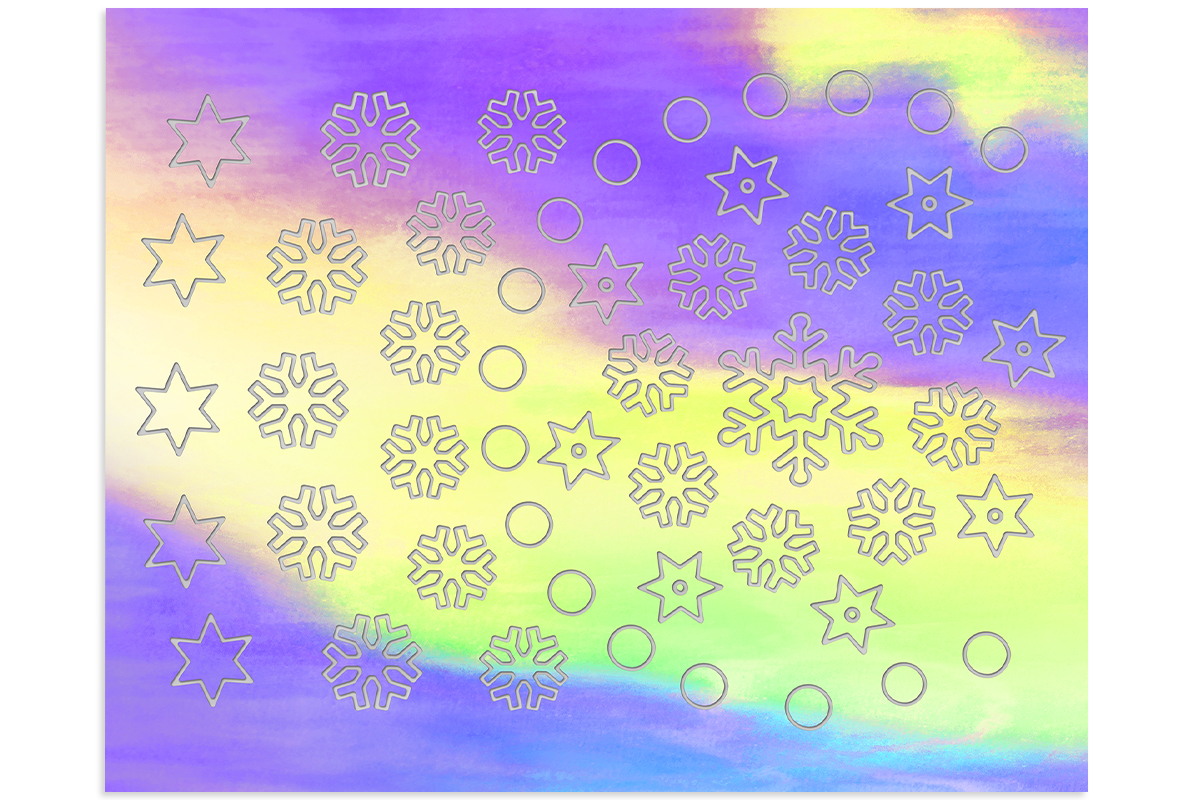 Jolifin Aurora Sticker - Snowflakes Cosmos