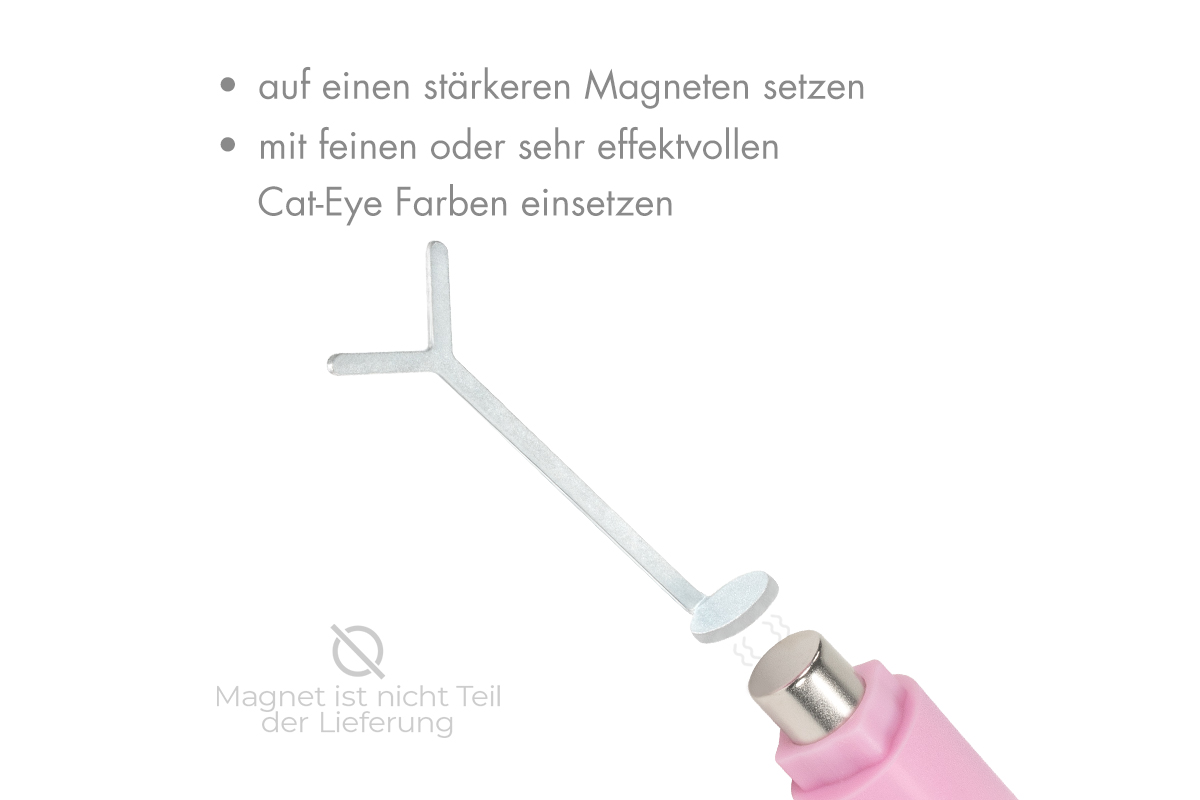 Jolifin metal plate for cat-eye magnet - heart shape