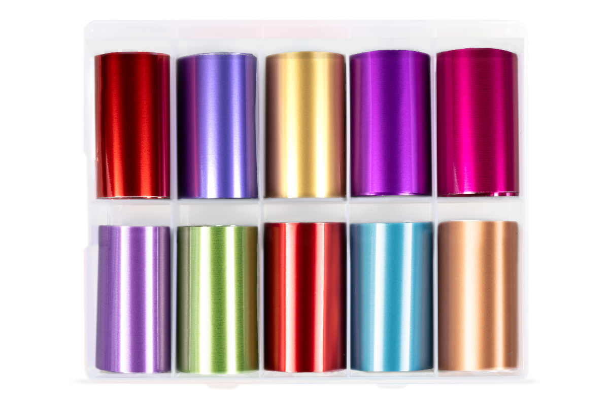 Jolifin Transfer Nail Foil Box - metallic Mix