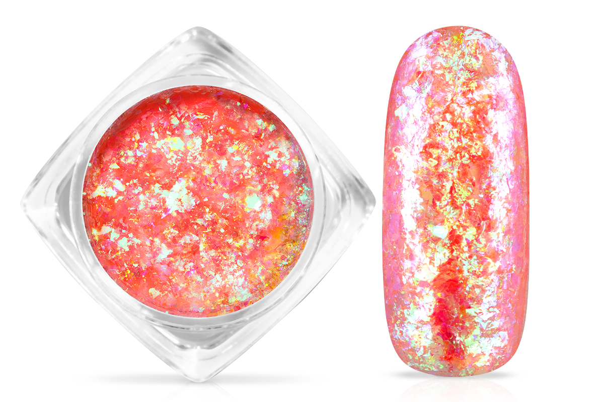 Jolifin Soft Opal Flakes - pastell neon-apricot