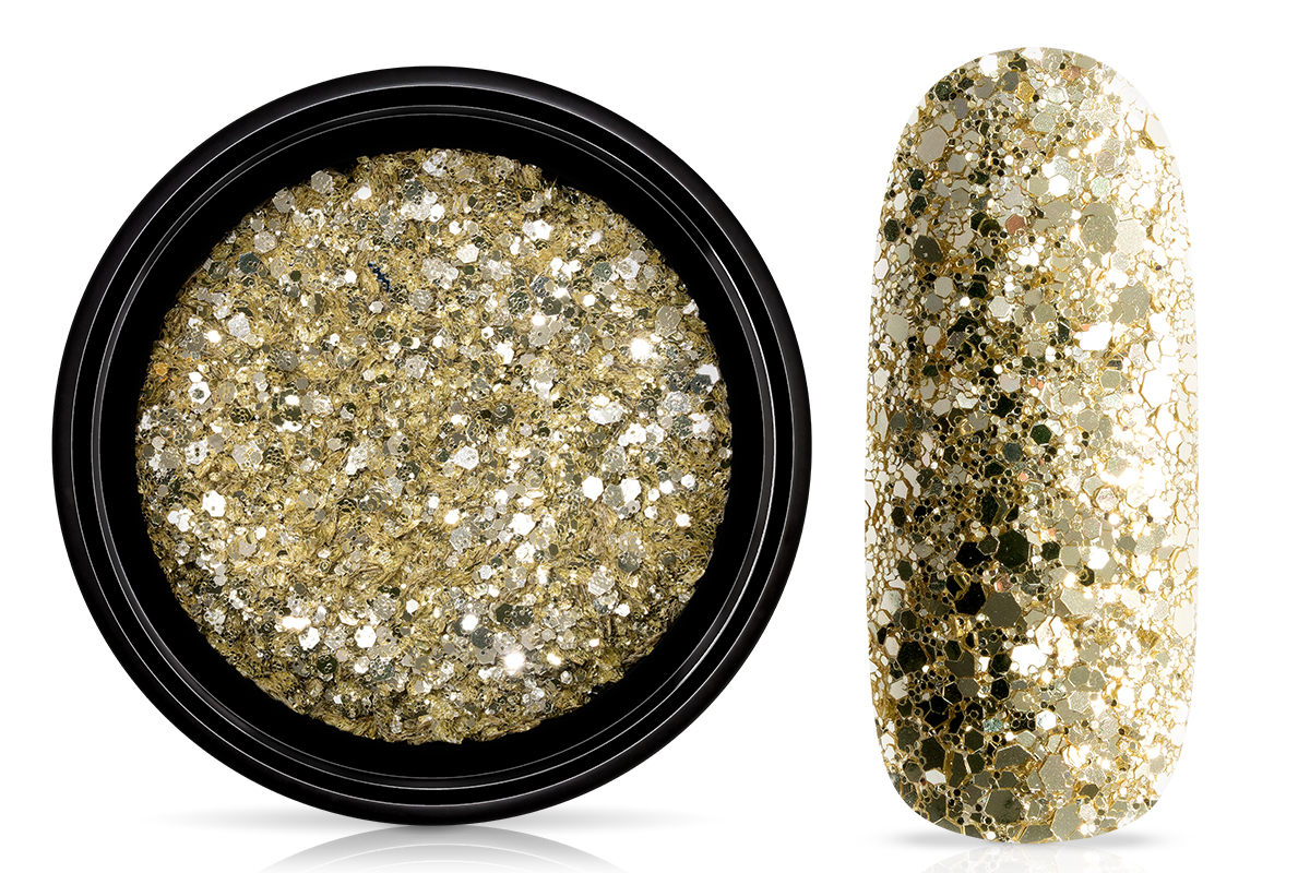 Jolifin LAVENI Sparkle Glitter - prosecco elegance