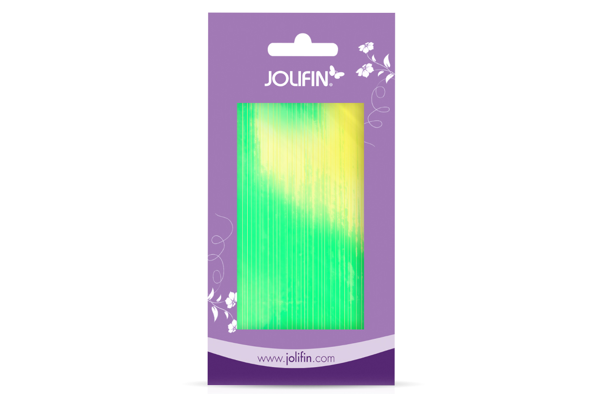 Jolifin Mermaid Sticker - Stripes tropical green