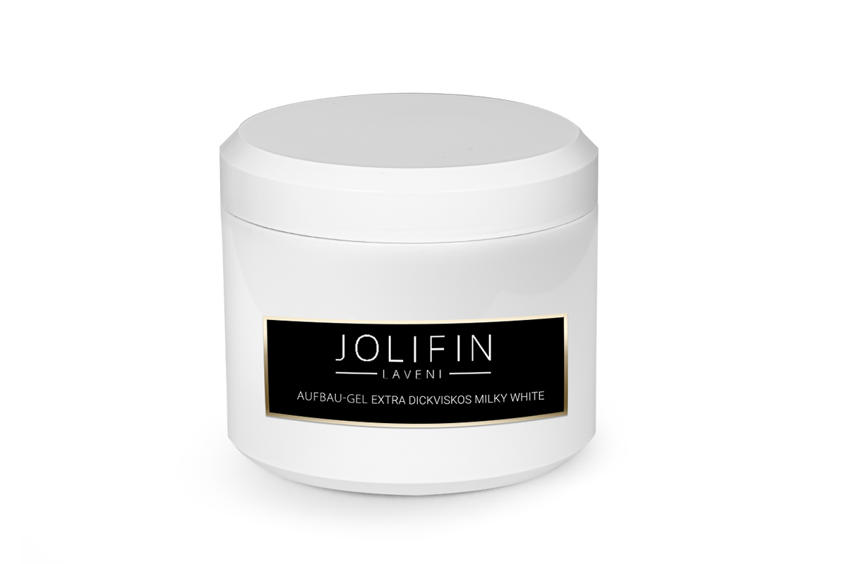 Jolifin LAVENI Refill - Aufbau-Gel extra dickviskos milky white 250ml