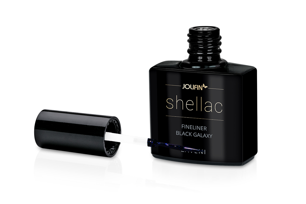 Jolifin LAVENI Shellac Fineliner - black galaxy 10ml