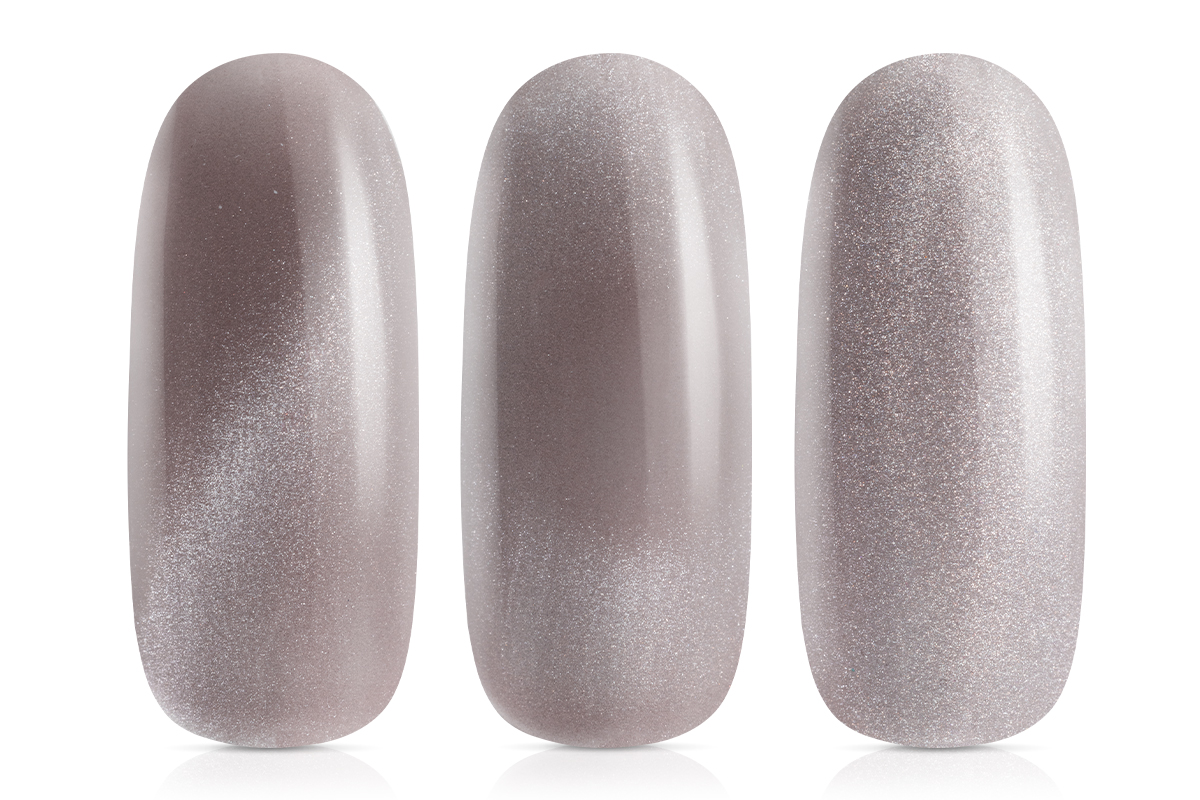 Jolifin LAVENI 3in1 Shellac - Cat-Eye satin taupe 10ml