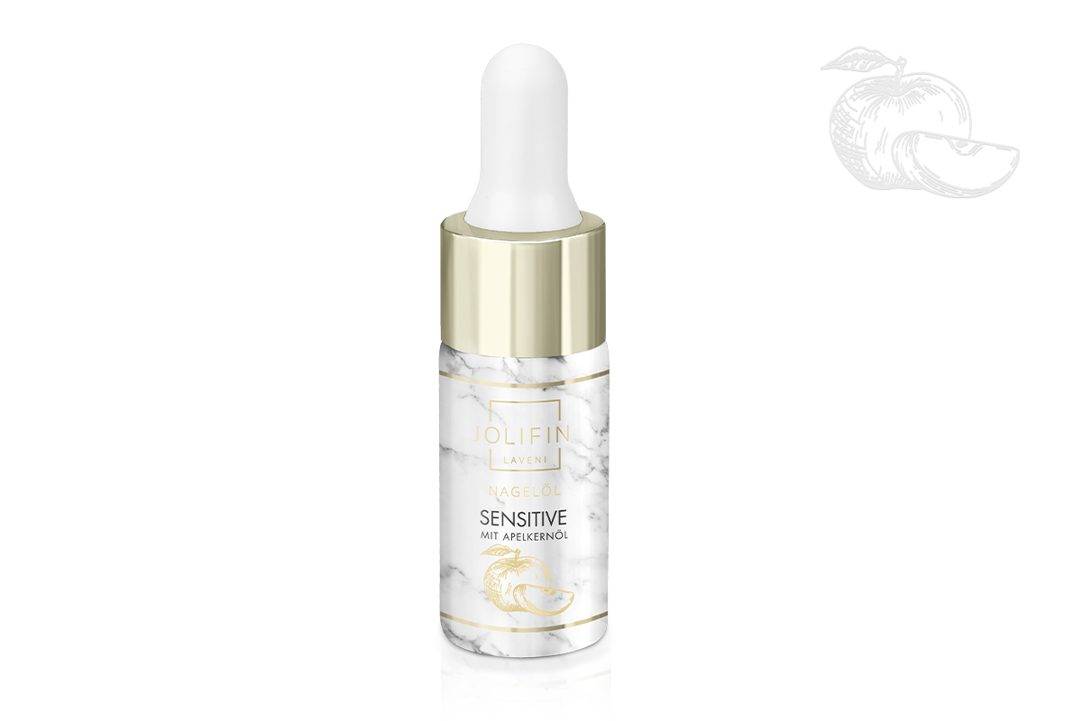 Jolifin LAVENI PRO Nagelöl - sensitive mit Apfelkernöl 10ml