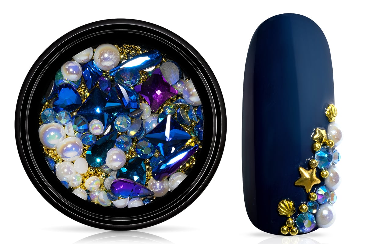 Jolifin LAVENI Luxury Nail-Art Mix - gold & blue