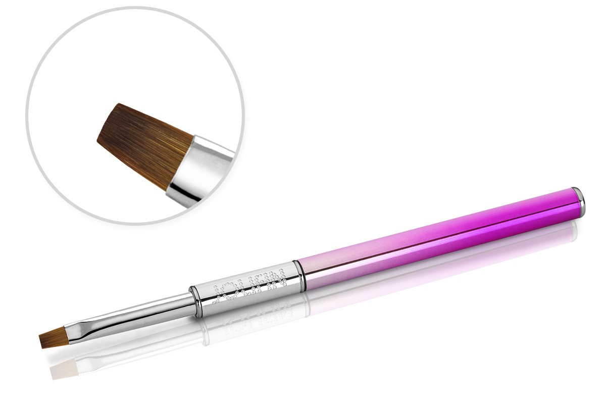 Jolifin Chrome Gel-Pinsel - gerade Gr. 4