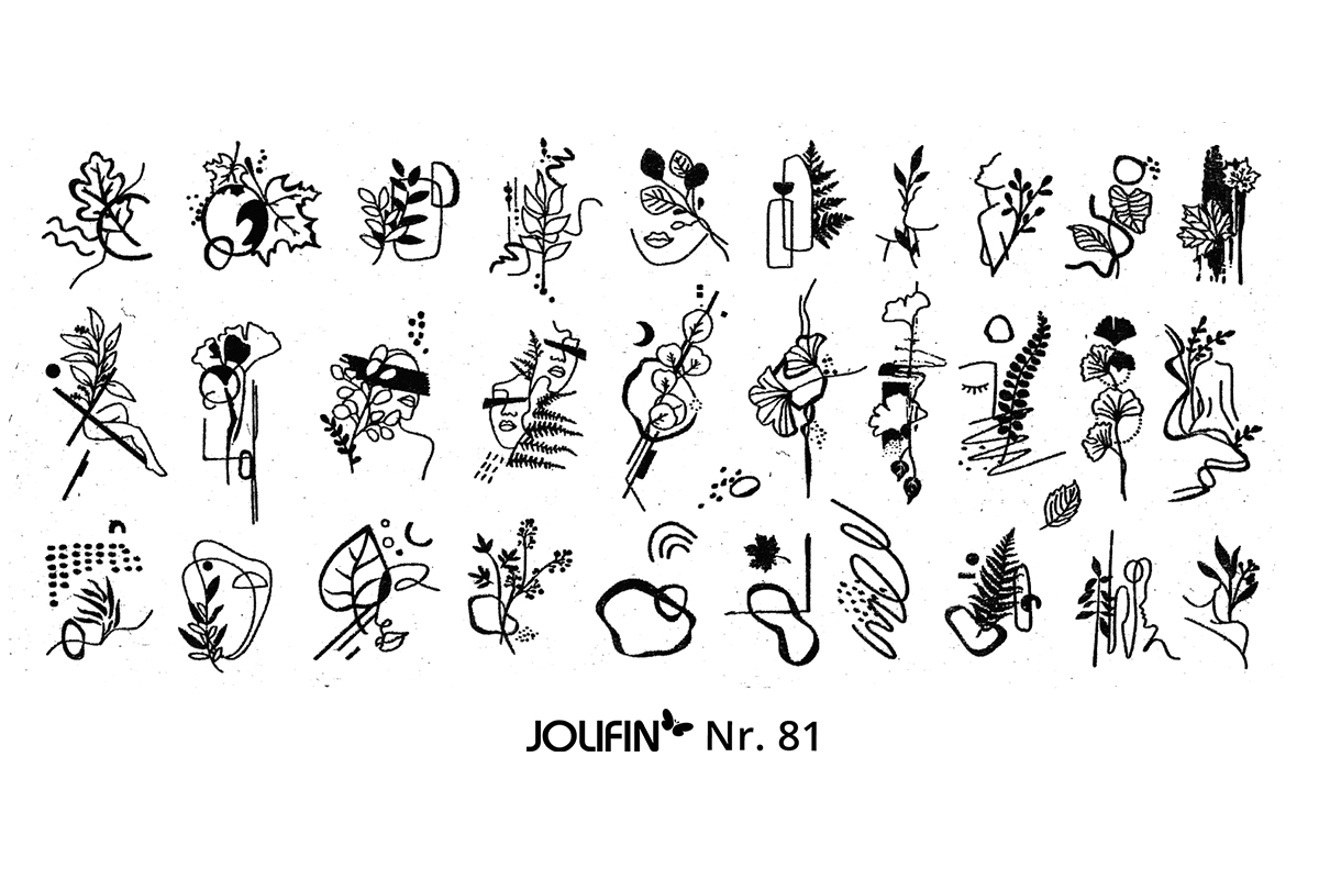 Jolifin Stamping-Schablone Nr. 81
