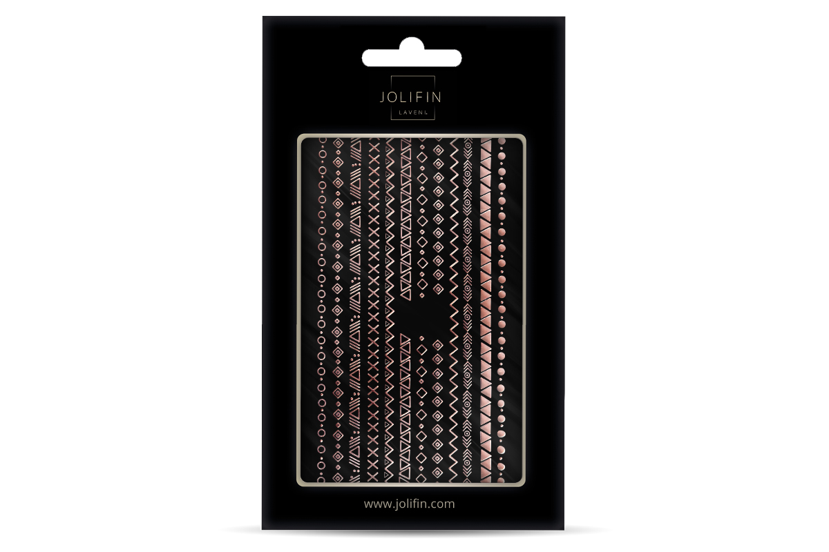 Jolifin LAVENI XL Sticker - Stripes rosé-gold Nr. 2