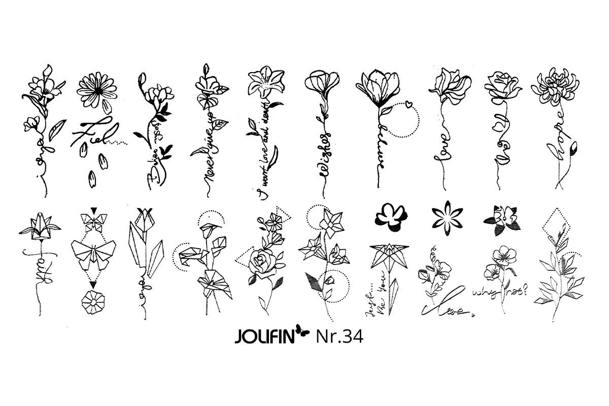 Jolifin Stamping Stencil No. 34