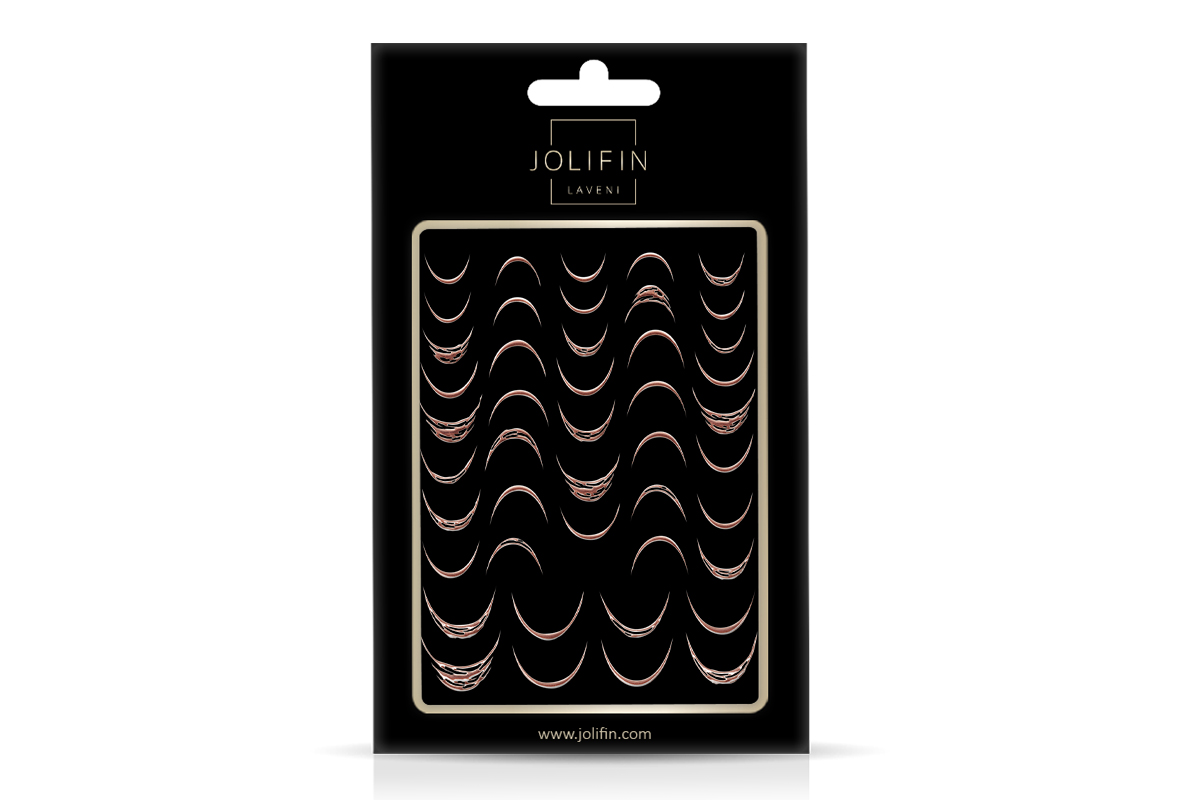 Jolifin LAVENI XL Sticker - French-Line chrome rosé-gold