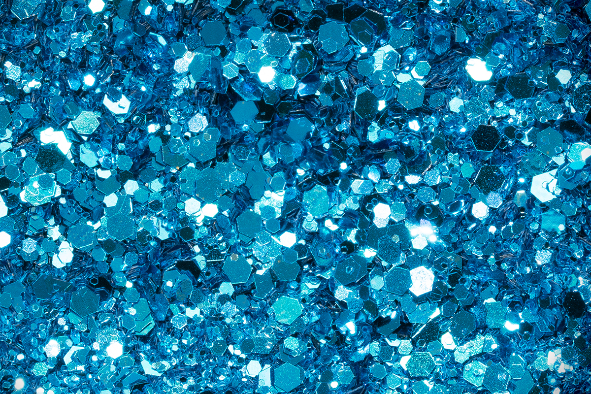 Jolifin LAVENI Sparkle Glitter - blue turquoise