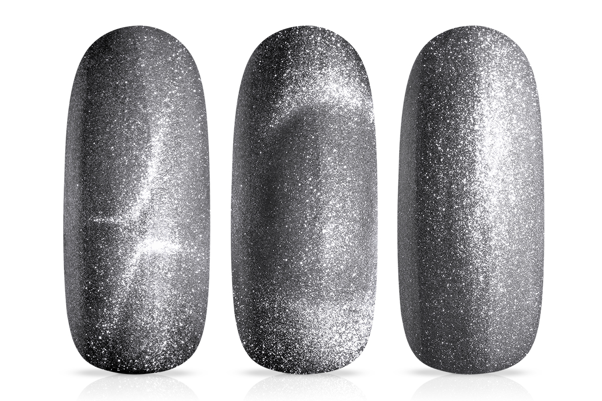 Jolifin LAVENI Shellac - Cat-Eye silver diamond  10ml