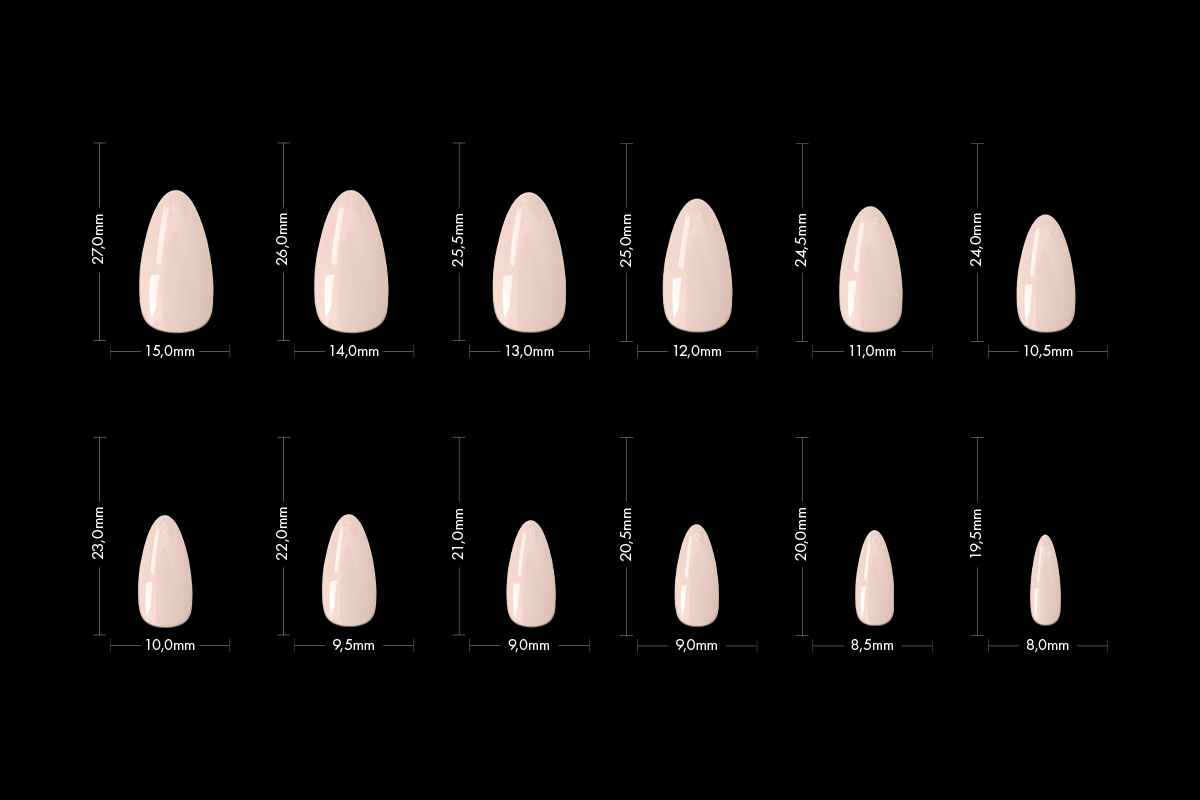 Jolifin 120er Tipbox Press-On ovale Mandel milky nude